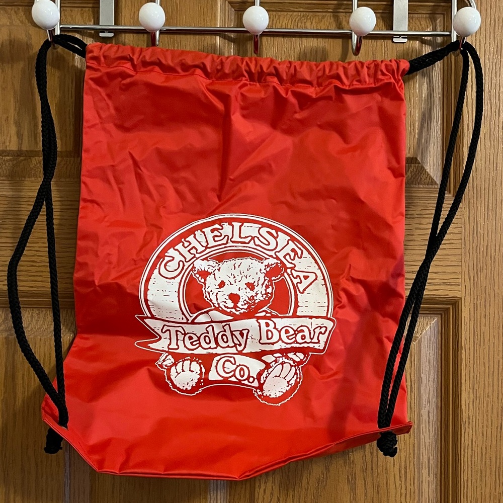 Chelsea Teddy Bear Company Red Drawstring Bag